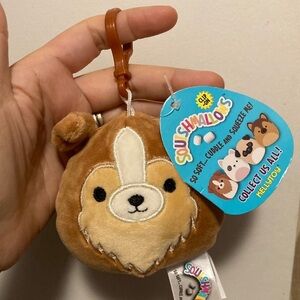 Squishmallows 2018 clip-on 3.5” andres dog